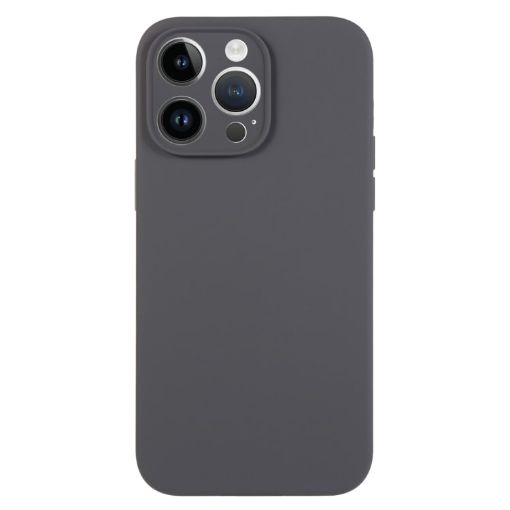 iPhone 14 Pro Charcoal Black Liquid Silicone Phone Case - 1