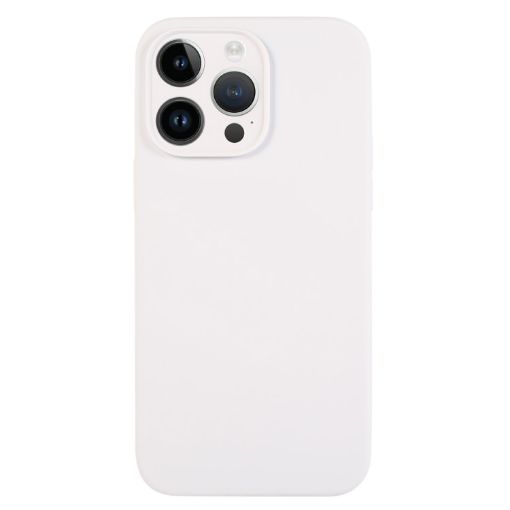 iPhone 14 Pro Max White Liquid Silicone Phone Case - 1