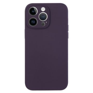 iPhone 14 Pro Max Berry Purple Liquid Silicone Phone Case - 1