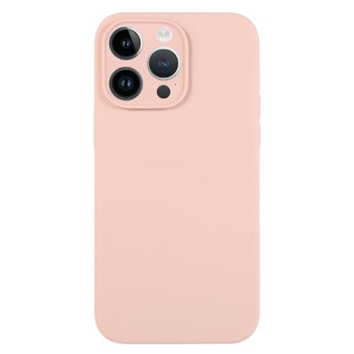 iPhone 14 Pro Max Sand Pink Liquid Silicone Phone Case - 1