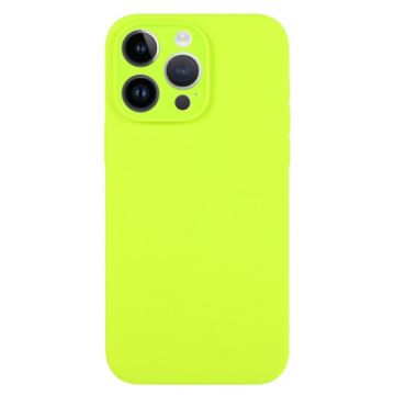 iPhone 14 Pro Max Bright Green Liquid Silicone Phone Case - 1