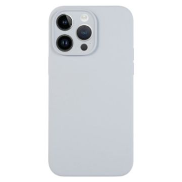 iPhone 13 Pro Max Grey Blue Liquid Silicone Phone Case - 1