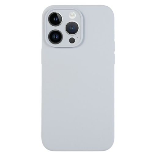 iPhone 13 Pro Max Grey Blue Liquid Silicone Phone Case - 1