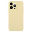 iPhone 13 Pro Creamy Yellow Liquid Silicone Phone Case - 1