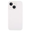 iPhone 13 White Liquid Silicone Phone Case - Pure Color Fine Pore - 1