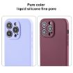iPhone 13 White Liquid Silicone Phone Case - Pure Color Fine Pore - 3