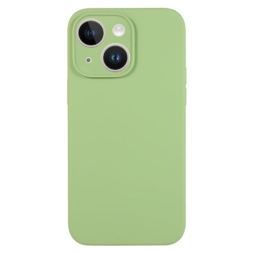 iPhone 13 Mint Green Liquid Silicone Phone Case - Pure Color Fine Pore - 1