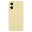 iPhone 12 Creamy Yellow Liquid Silicone Phone Case - Pure Color - 1