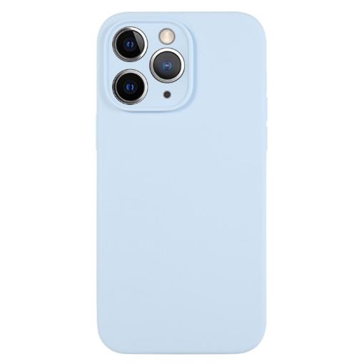 iPhone 11 Pro Max Sky Blue Liquid Silicone Phone Case - 1