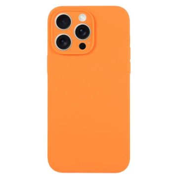 iPhone 16 Pro Orange Liquid Silicone Phone Case - Pure Color - 1