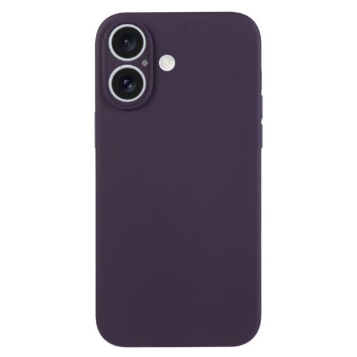 iPhone 16 Plus Berry Purple Liquid Silicone Phone Case - 1
