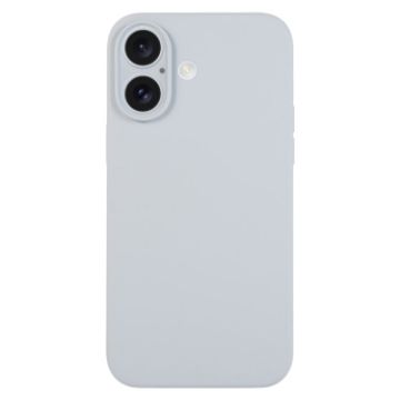 iPhone 16 Plus Grey Blue Liquid Silicone Phone Case - 1