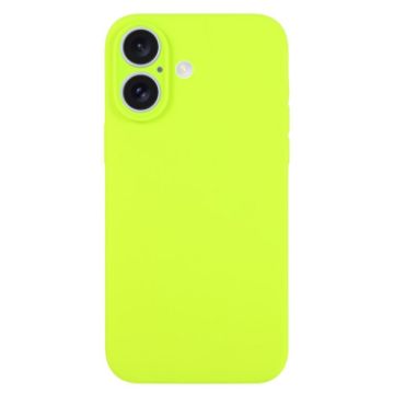 iPhone 16 Bright Green Liquid Silicone Phone Case - 1