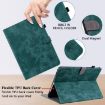 Redmi Pad 2/SE 11 Tiger Pattern Flip Leather Case - Dark Green - 6