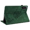 Redmi Pad 2/SE 11 2025 Green Butterfly Flower Embossed Leather Case - 6