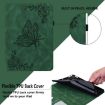 Redmi Pad 2/SE 11 2025 Green Butterfly Flower Embossed Leather Case - 7