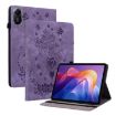 Redmi Pad 2/SE 11 2025 Purple Butterfly Rose Leather Tablet Case - 1
