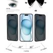 iPhone 15 Pro/15 25pcs Anti-spy Full Cover Tempered Glass Screen Film - 5