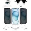 iPhone 15 Pro/15 Anti-spy Tempered Glass Film 25pcs High Transparency - 5