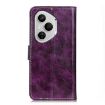 For Honor 400 Pro Global Retro Flip Leather Phone Case - Purple - 4