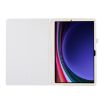 Samsung Galaxy Tab S9 Ultra White Litchi Leather Case with Holder - 3