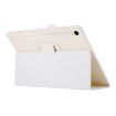 Samsung Galaxy Tab S9 Ultra White Litchi Leather Case with Holder - 4