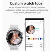 HDT MAX 1.60" Black Dial Bamboo Steel Band IP68 Waterproof Smartwatch - 7