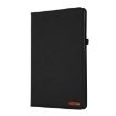 Samsung Galaxy Tab S9+/S10+ Black Fabric Texture Flip Leather Case - 2