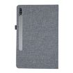 Samsung Galaxy Tab S9+/S10+ Dark Blue Fabric Texture Leather Case - 3