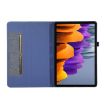 Samsung Galaxy Tab S9+/S10+ Dark Blue Fabric Texture Leather Case - 4