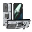 OnePlus 11 5G Grey Shockproof Case with Holder - Sliding Camshield TPU+PC - 1