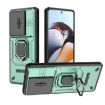 OnePlus 11R 5G Green Shockproof Case with Holder - Sliding Camshield TPU+PC - 1