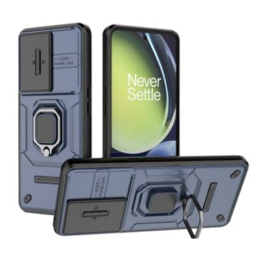 OnePlus Nord CE 3 Lite 5G Shockproof Case with Holder - Blue - 1