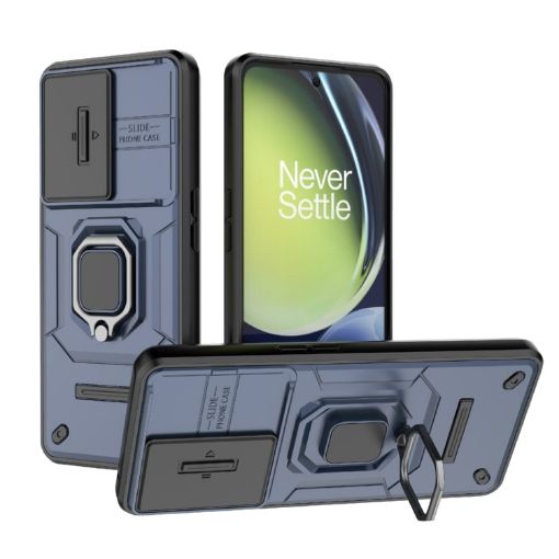 OnePlus Nord CE 3 Lite 5G Shockproof Case with Holder - Blue - 1