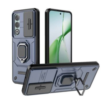 OnePlus Nord CE4 5G Blue Shockproof Camshield Case with Holder - 1