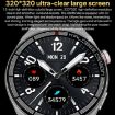 1.3" Bamboo Steel Smart Watch, IP68 Waterproof, Bluetooth Call, Silver - 4