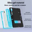 Samsung Galaxy Tab S9+ Black/Blue Silicone PC Case with Holder - 3