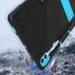 Samsung Galaxy Tab S9+ Black/Blue Silicone PC Case with Holder - 6