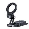 USAMS US-ZJ076 Magnetic Car Phone Holder - Black, Center Console Mount - 1