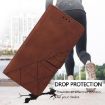 Moto G15 Power Crossbody 3D Embossed Flip Leather Case Brown - 7