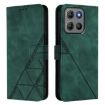 Moto G15 Power Crossbody 3D Embossed Flip Leather Case - Dark Green - 2