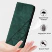 Moto G15 Power Crossbody 3D Embossed Flip Leather Case - Dark Green - 8