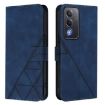 OPPO A5/A3 Pro 5G Crossbody 3D Embossed Flip Leather Case - Blue - 2