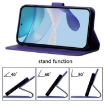 OPPO A5/A3 Pro 5G Crossbody 3D Embossed Flip Leather Case Purple - 5
