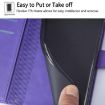 OPPO A5/A3 Pro 5G Crossbody 3D Embossed Flip Leather Case Purple - 6