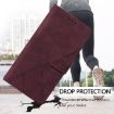 OPPO A5X 4G/5G Wine Red 3D Embossed Flip Leather Crossbody Case - 7