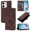 OPPO A5x 4G/5G Global Brown Embossed Leather Phone Case Skin-feel - 1