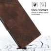 OPPO A5x 4G/5G Global Brown Embossed Leather Phone Case Skin-feel - 6