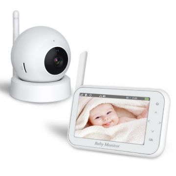 ABM201 4.5" Wireless Video Night Vision Baby Monitor Camera (EU Plug) - 1