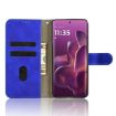 Motorola Edge 60 Pro Blue Magnetic Flip Leather Phone Case Skin Feel - 4